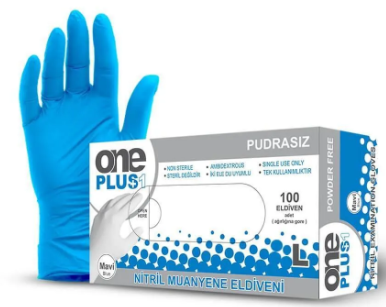 NİTRİL MAVİ ELDİVEN  LARGE 100 ADET