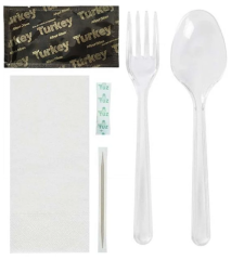 İKRAM SETİ 6 LI LÜX ÇATAL-KAŞIK  100 ADET/PAKET