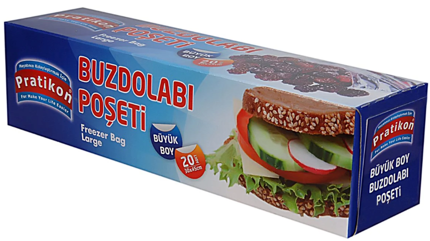 BUZDOLABI POŞETİ BÜYÜK BOY 15 ADET/PAKET