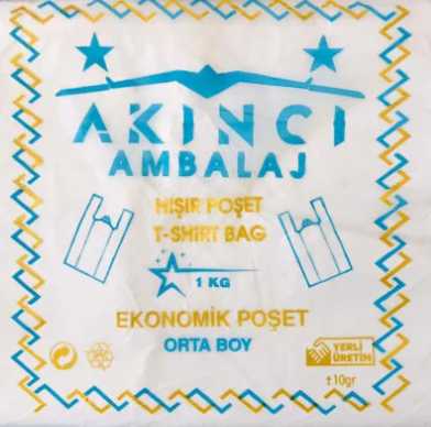 A KALİTE HIŞIR POŞET  ORTA BOY 1 KG/PAKET