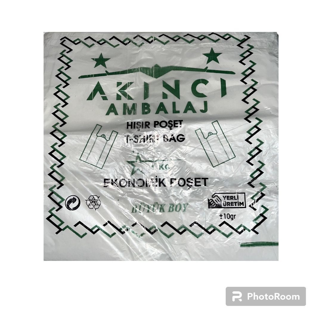 A KALİTE HIŞIR POŞET  BÜYÜK BOY 1 KG/PAKET