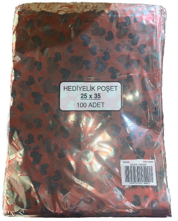METALİZE POŞET 25 X 35 100 ADET