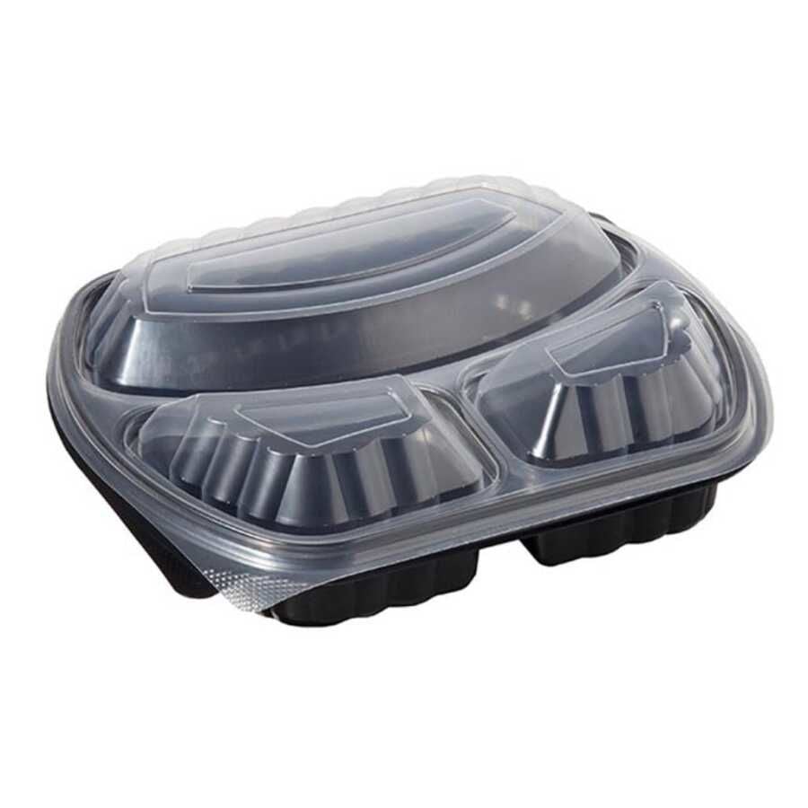 MİKRODALGA ÜÇ BÖLMELİ YEMEK KABI+KAPAK 200 ADET