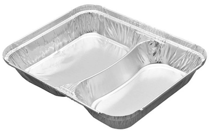 ALÜMİNYUM 2 BÖLMELİ KASE 100 ADET