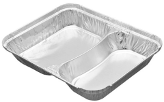 ALÜMİNYUM 2 BÖLMELİ KASE 100 ADET