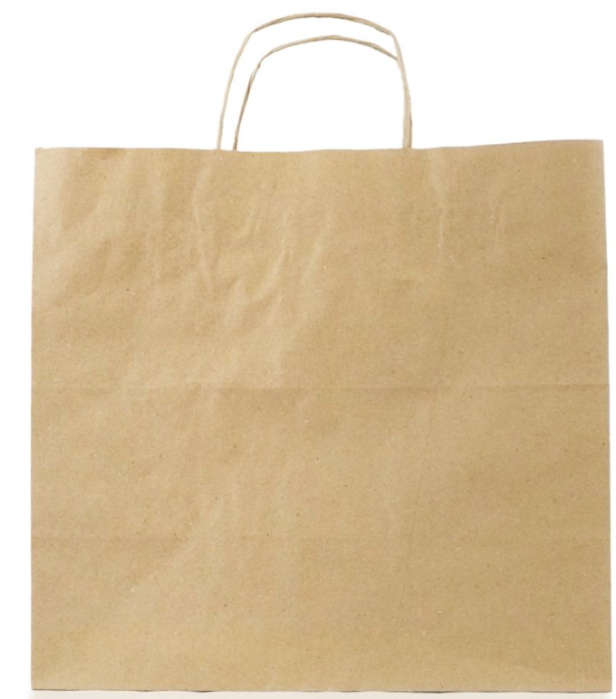 ÇANTA BURGU SAPLI 54*48*25 KRAFT 50 ADET