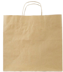 ÇANTA BURGU SAPLI 54*48*25 KRAFT 50 ADET