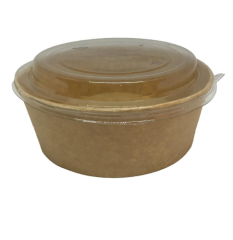 KRAFT SALATA KASESİ 750 GR  300 ADET KAP+KAPAK