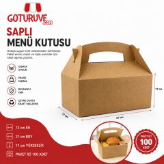 HAMBURGER&MENÜ KUTUSU SAPLI 100 ADET
